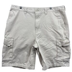 Quiksilver Cargo Shorts Mens 40 Beige Outdoor Utility Pockets Y2K Surf
